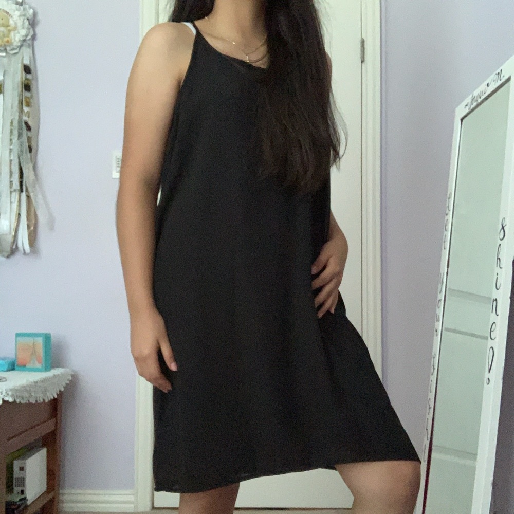 Black loose dress